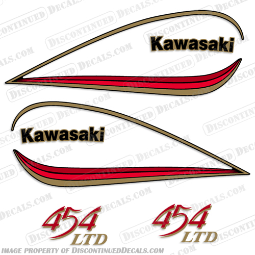 Kawasaki 454 LTD Motorcycle Decals kawasaki, 454, ltd, ke, 100, motorcycle, decals, sticker, logos, atv, dirt, bike, 