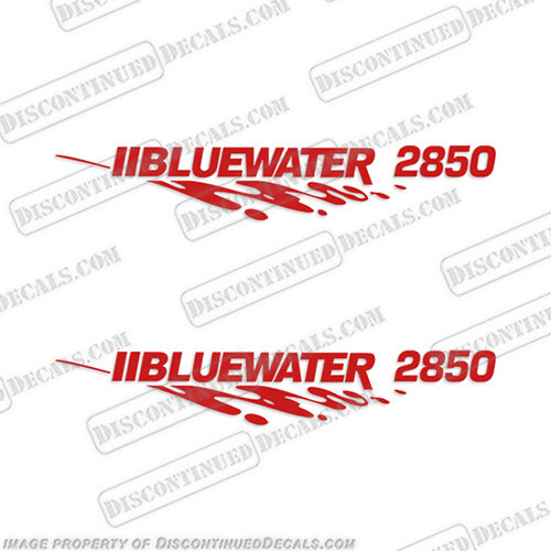 Bluewater 2850 Boat Console Decals - Any Color! boat, decals, bluewater, 2850, console, stickers, decals, any, color