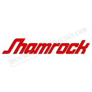 Shamrock Boats Logo Decal - Any Color!