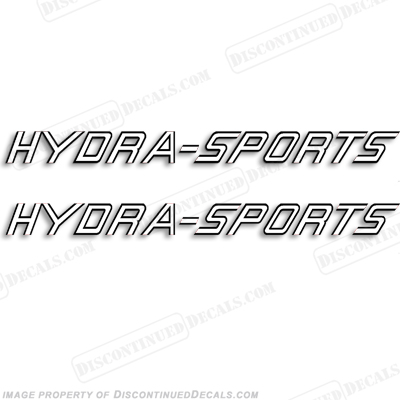Hydra-Sports Boat Logo Decal - Any Color! (Set of 2)