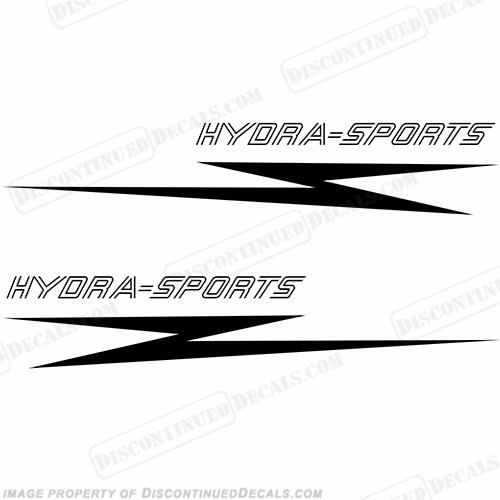 Hydra-Sports Boat Logo Decal - Any Color! (Set of 2)