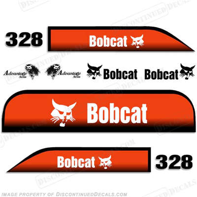 Bobcat 328 Advantage Excavator Decals