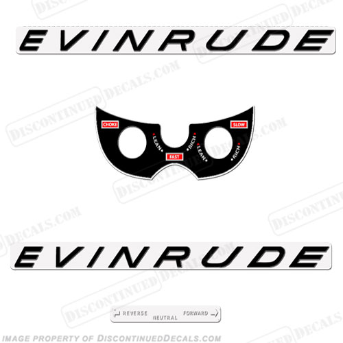 Evinrude 1963 10hp Decal Kit INCR10Aug2021