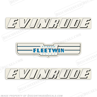 Evinrude 1950 7.5hp Decal Kit INCR10Aug2021