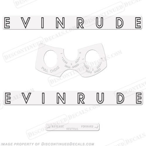 Evinrude 1962 8hp Decal Kit INCR10Aug2021