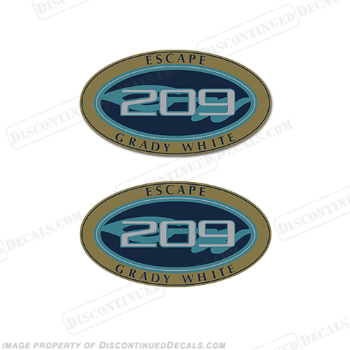 Grady White Escape 209 Logo Decals (Set of 2) INCR10Aug2021