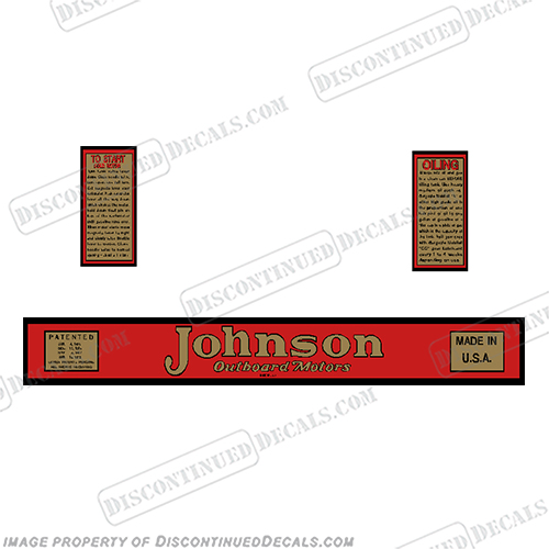 Johnson 1928 2.5hp A-35 Decals 2hp, 2, 2 1/2, 2 1/2hp, 2 1/2 hp, hp, a35, A35, a 35, A 35, 35, 1928, 28&#39;, vintage, motor, emblem, sticker, stickers, sea horse, seahorse, decal kit