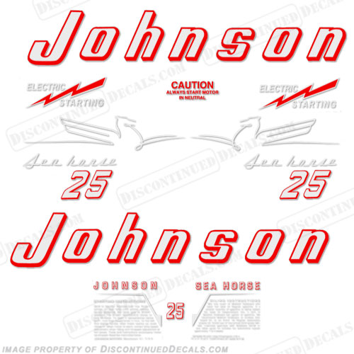 Johnson 1954 25hp - Electric Decals INCR10Aug2021