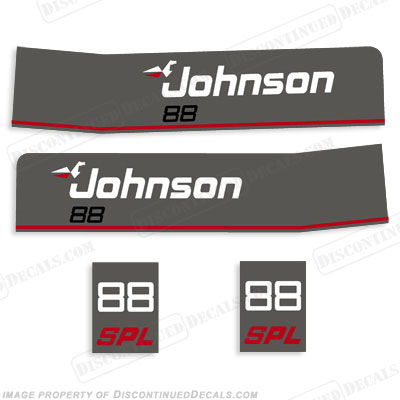 Johnson 1988 88hp SPL Decals
