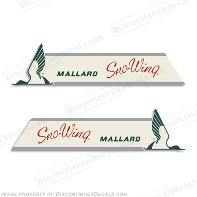 Mallard Sno-Wing Decals
