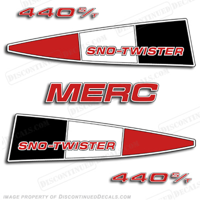 Mercury 440 Sno-Twister Decal Kit - Red