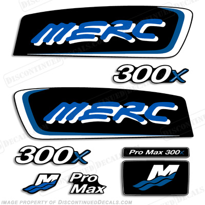 Mercury 300x ProMax Decals - Blue/Purple