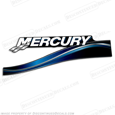 Mercury Left Side 2005 Decal - Blue