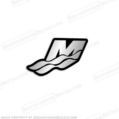 Mercury "M" Logo Decal 4.5" - Chrome INCR10Aug2021