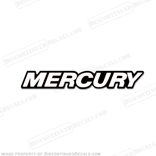 "Mercury" Single Decal - White  INCR10Aug2021