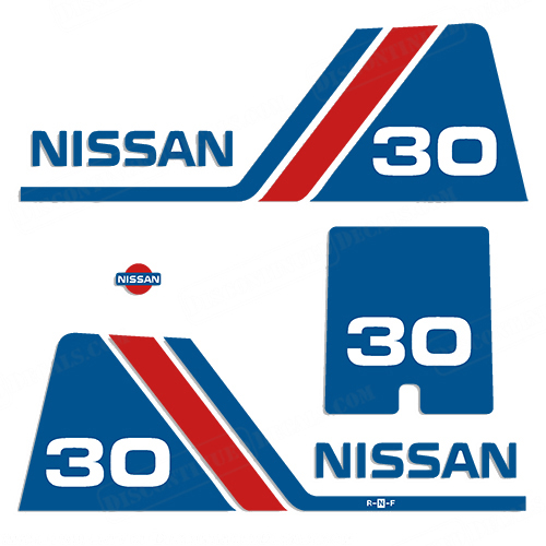 Nissan 30hp Decal Kit - 1984 - 1995 INCR10Aug2021