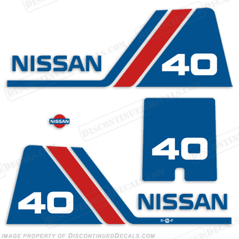 Nissan 40hp Decal Kit - 1984 - 1995 INCR10Aug2021