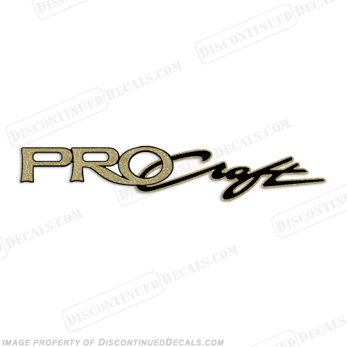 ProCraft Boats Logo Decal 13" - Gold