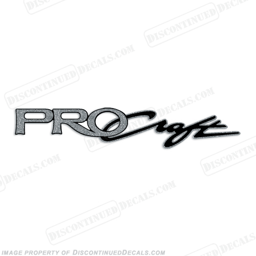 ProCraft Boats Logo Decal 47" - Silver