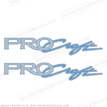 ProCraft Boats Logo Decal 32" - Blue (Set of 2)