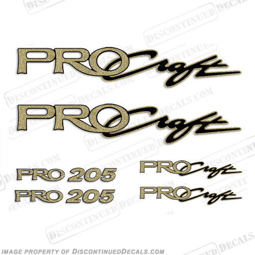 ProCraft Boats & Pro205 Logo Decal Package