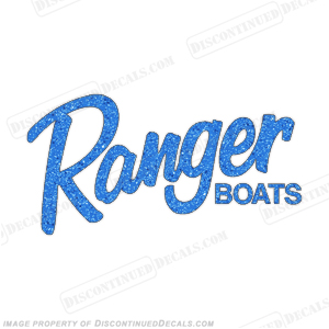 Ranger Boats Logo Decal - Metallic Blue