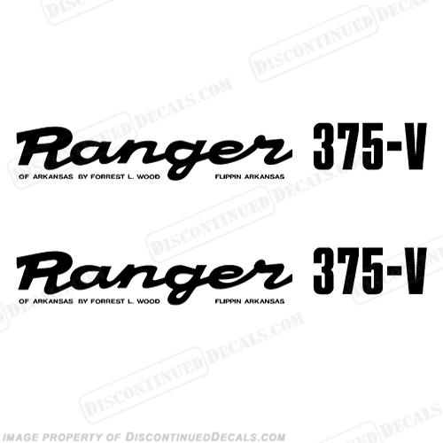 Ranger 375-V 1980's Style Decals (Set of 2) - Any Color! INCR10Aug2021