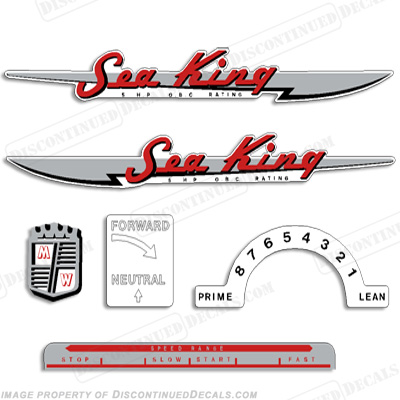 Sea King 1950-1953 3-5HP Decals by Chrysler