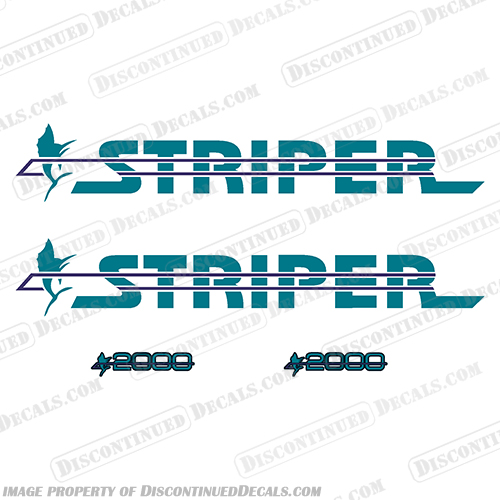 Seaswirl Striper 2000 Boat Decal Package  sea, swirl, seaswirl, striper, 1850, 2100, 2000, boat, logo, decal, sticker, package, kit, set,