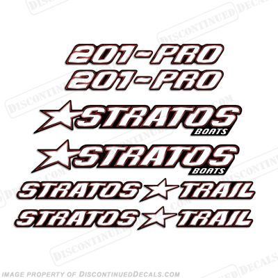 Stratos Boats Decal Package