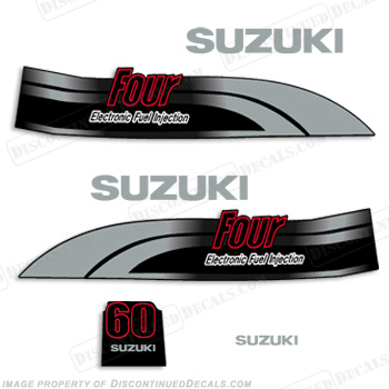 Suzuki DF 60 Decal Kit - 1998-2002