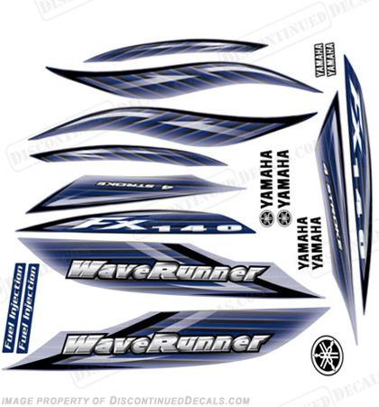 Yamaha FX140 PWC 2003 Decals